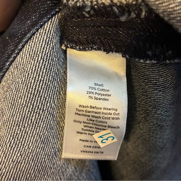 Talbots Denim Button Front A-Line Skirt - Picture 13 of 15